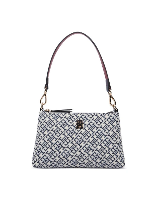 Zdjęcie produktu Tommy Hilfiger Torebka Th Jacquard Mini Shoulder Bag AW0AW19006 Niebieski