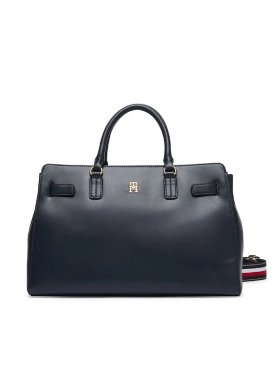 Zdjęcie produktu Tommy Hilfiger Torebka Th Joy Satchel Corp AW0AW19318 Granatowy