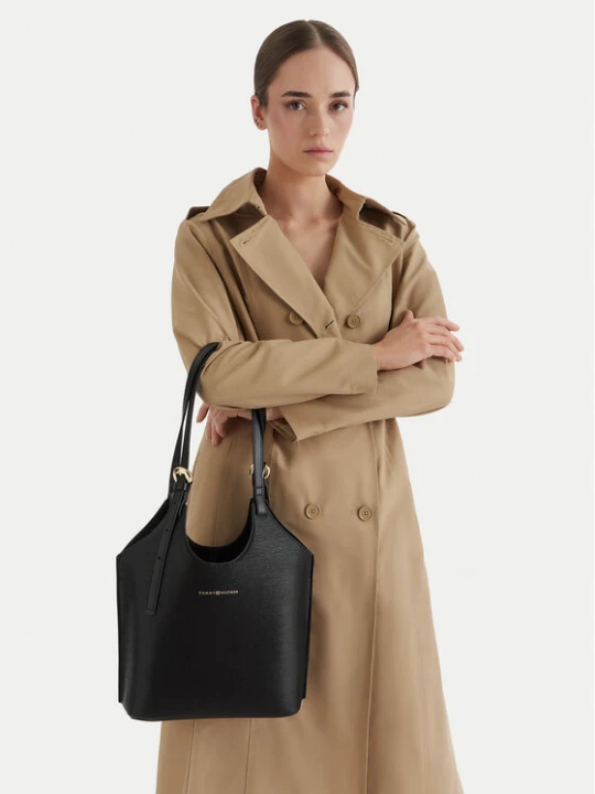 Zdjęcie produktu Tommy Hilfiger Torebka Th Modern Mini Tote AW0AW18617 Czarny