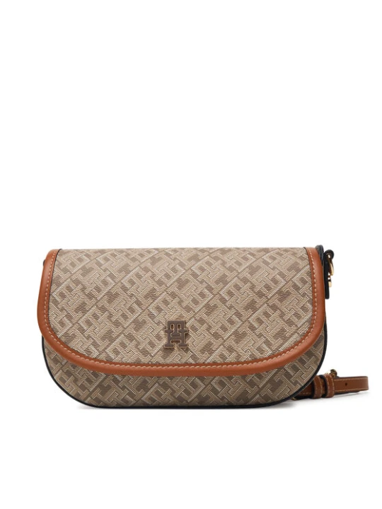 Zdjęcie produktu Tommy Hilfiger Torebka Th Monoplay Saddle Bag AW0AW19172 Beżowy jasny