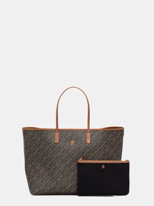 Zdjęcie produktu Tommy Hilfiger torebka tote damska z imitacji skóry brązowy