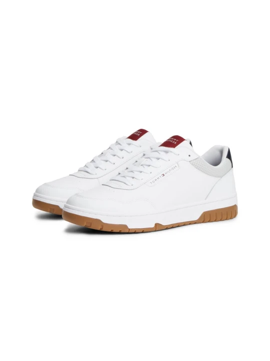 Zdjęcie produktu Tommy Hilfiger trampki z elementami skórzanymi Mężczyźni skóra biały