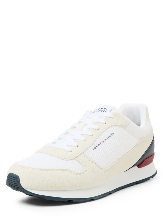 Zdjęcie produktu Tommy Hilfiger trampki z zamszu Mężczyźni Tekstylia biały | wielokolorowy