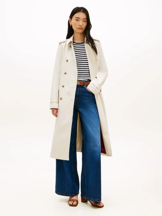 Zdjęcie produktu Tommy Hilfiger Trencz Kobiety Bawełna beżowy