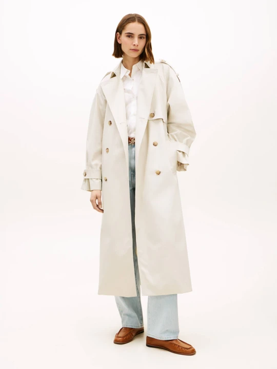 Zdjęcie produktu Tommy Hilfiger Trencz | Oversize fit beżowy