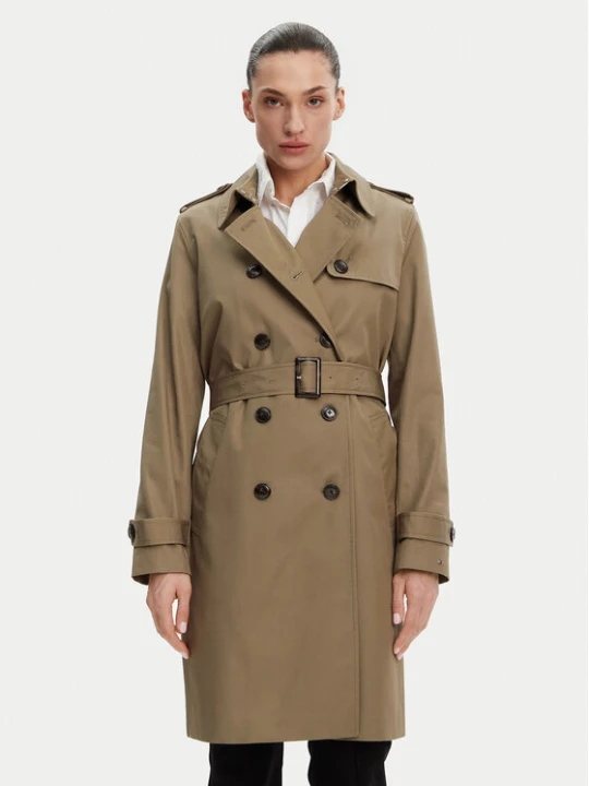 Zdjęcie produktu Tommy Hilfiger Trencz WW0WW42133 Khaki Slim Fit
