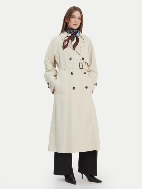 Zdjęcie produktu Tommy Hilfiger Trencz WW0WW45632 Beżowy Oversize