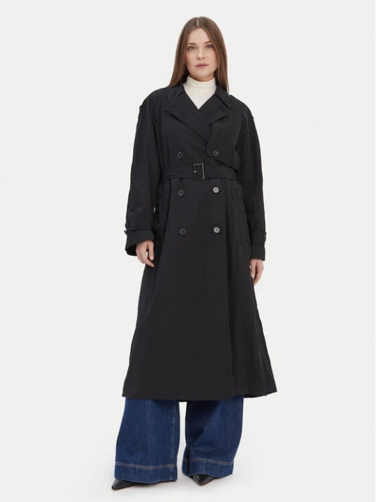 Zdjęcie produktu Tommy Hilfiger Trencz WW0WW45632 Czarny Oversize
