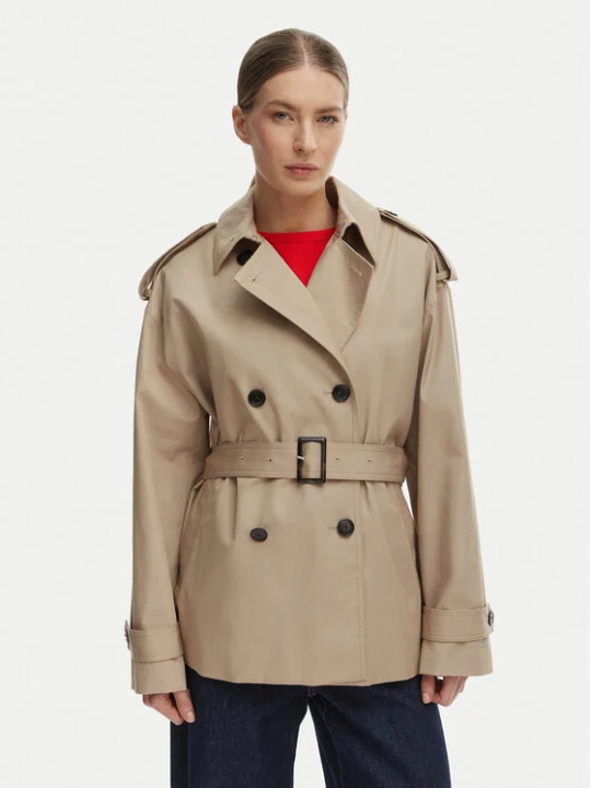 Zdjęcie produktu Tommy Hilfiger Trencz WW0WW49586 Beżowy Relaxed Fit