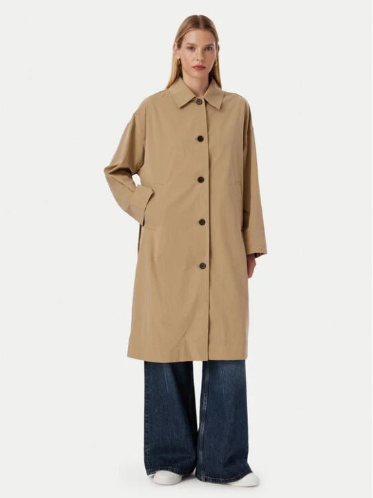 Zdjęcie produktu Tommy Hilfiger Trencz WW0WW49842 Beżowy ciemny Regular Fit
