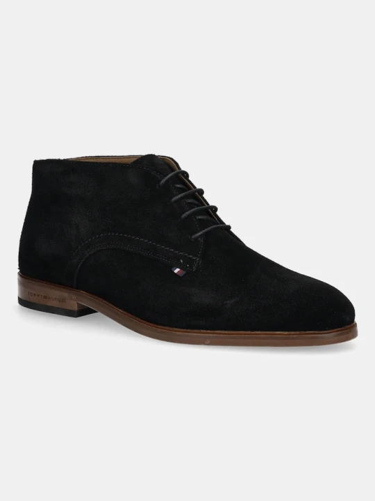 Zdjęcie produktu Tommy Hilfiger trzewiki zamszowe HILFIGER DRESS SUEDE BOOT czarny