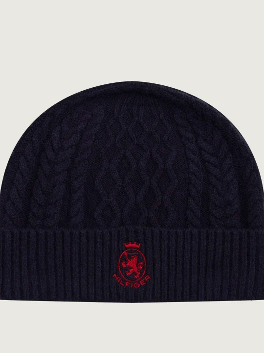 Zdjęcie produktu Tommy Hilfiger Wełniana czapka granatowy