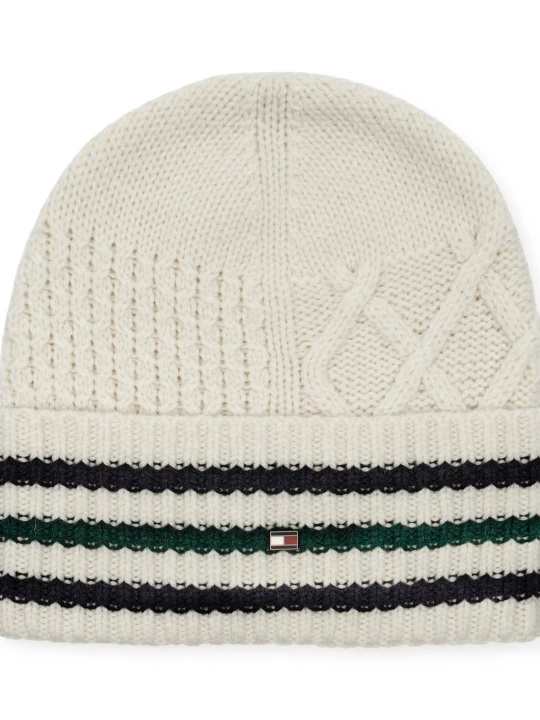 Zdjęcie produktu Tommy Hilfiger Wełniana czapka biały