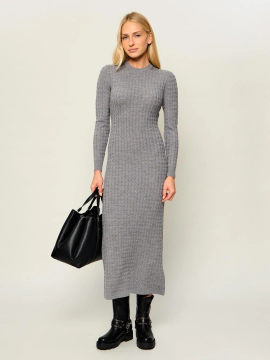 Zdjęcie produktu Tommy Hilfiger Wełniana sukienka szary