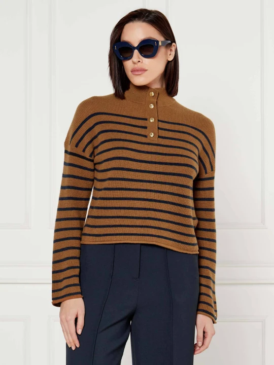 Zdjęcie produktu Tommy Hilfiger Wełniany sweter | Regular Fit brązowy