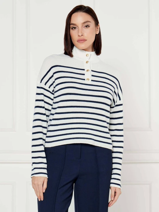Zdjęcie produktu Tommy Hilfiger Wełniany sweter | Regular Fit biały