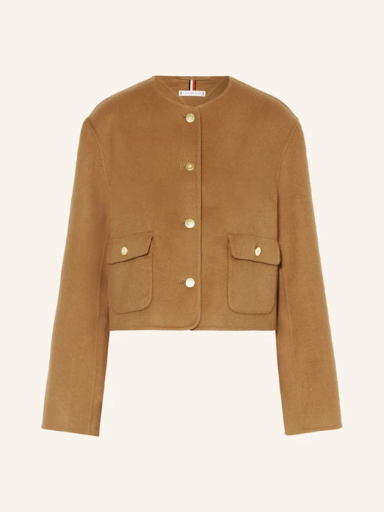 Zdjęcie produktu Tommy Hilfiger Żakiet Pudełkowy beige BRĄZOWY