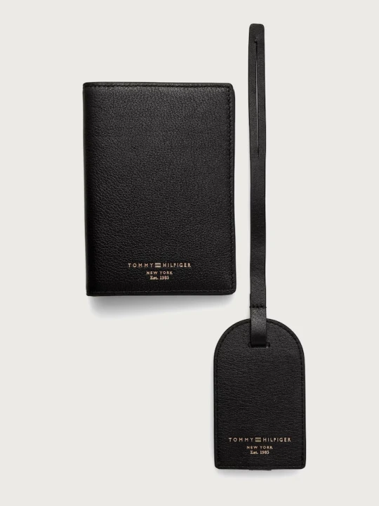 Zdjęcie produktu Tommy Hilfiger zestaw z etui męski skórzany czarny