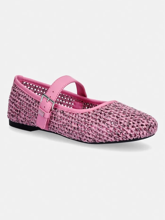 Zdjęcie produktu Tommy Jeans baleriny TJW KNITTED BALLERINA różowy