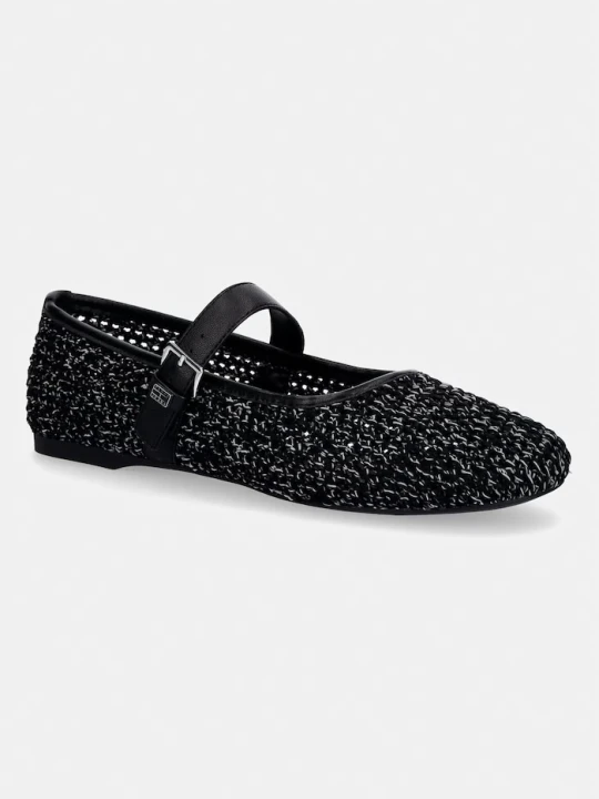 Zdjęcie produktu Tommy Jeans baleriny TJW KNITTED BALLERINA czarny