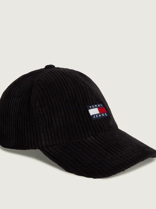 Zdjęcie produktu Tommy Jeans Bejsbolówka Heritage | sztruks czarny
