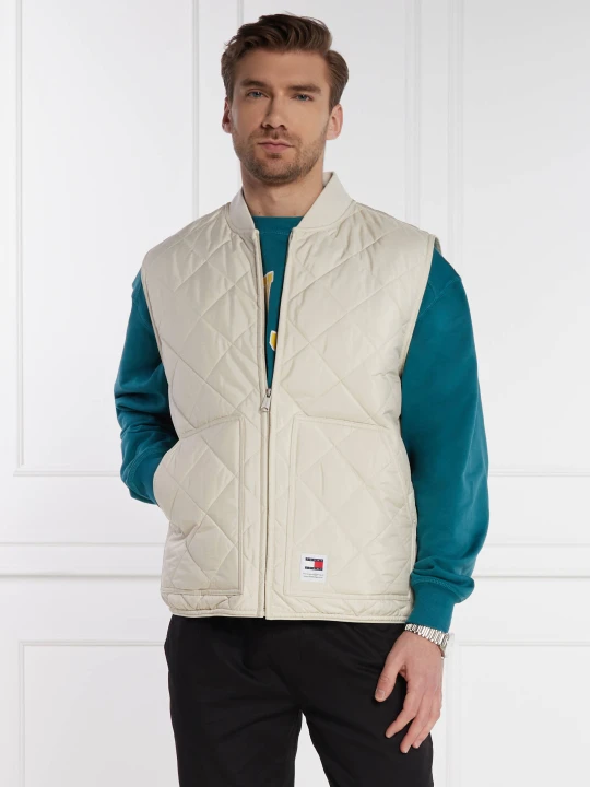 Zdjęcie produktu Tommy Jeans Bezrękawnik ENTRY | Regular Fit beżowy