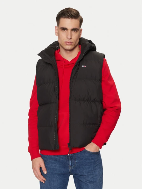 Zdjęcie produktu Tommy Jeans Kamizelka Essential DM0DM20465 Czarny Regular Fit
