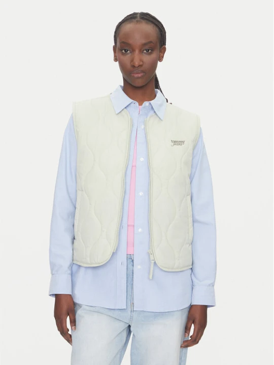 Zdjęcie produktu Tommy Jeans Bezrękawnik Onion DW0DW21184 Zielony Regular Fit
