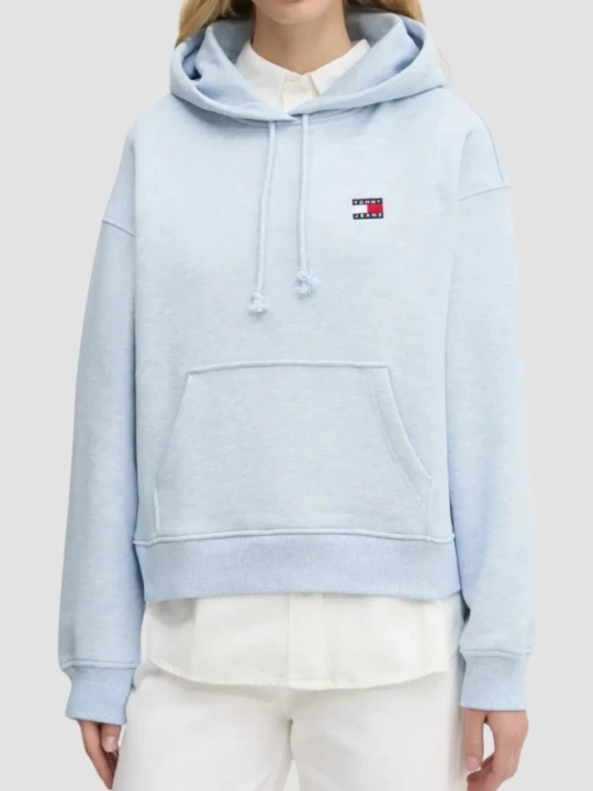 Zdjęcie produktu TOMMY JEANS Błękitna damska bluza z kapturem, Rozmiar M Niebieski
