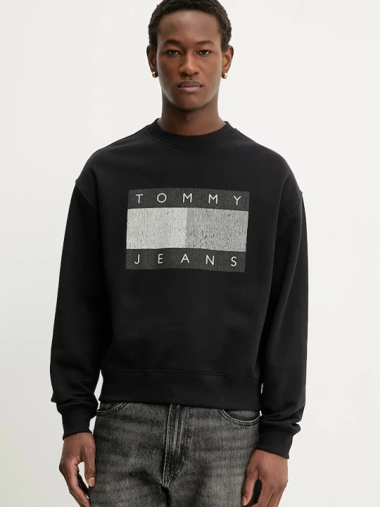 Zdjęcie produktu Tommy Jeans bluza bawełniana czarny