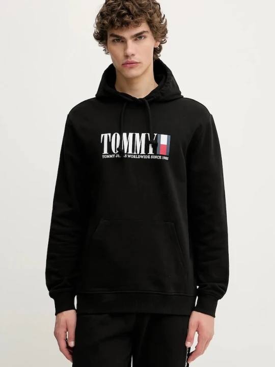 Zdjęcie produktu Tommy Jeans bluza bawełniana czarny