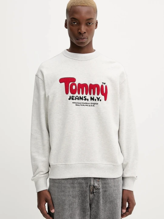 Zdjęcie produktu Tommy Jeans bluza bawełniana szary