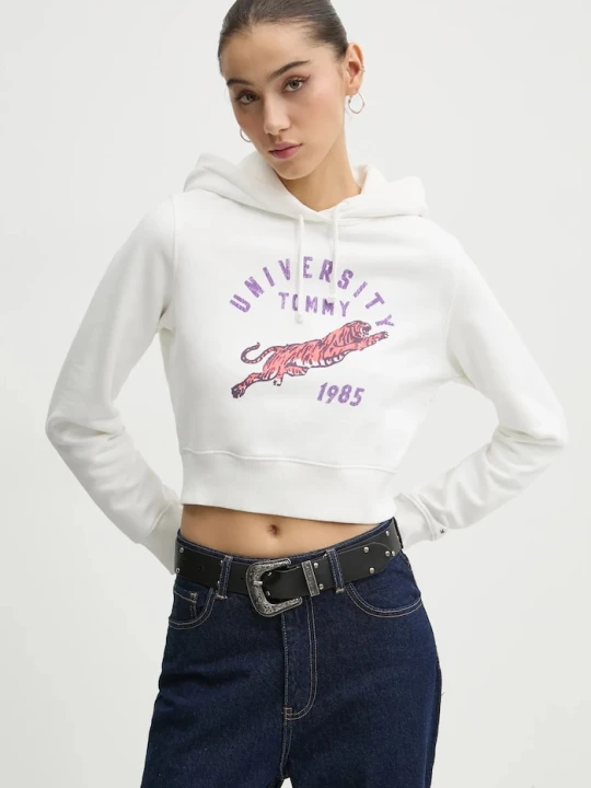 Zdjęcie produktu Tommy Jeans bluza bawełniana biały