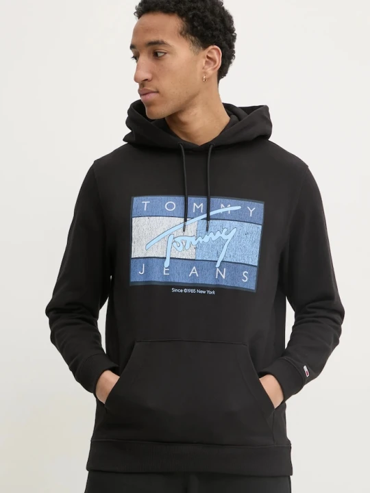 Zdjęcie produktu Tommy Jeans bluza bawełniana czarny