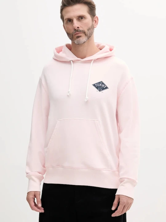 Zdjęcie produktu Tommy Jeans bluza bawełniana różowy