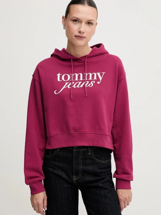 Zdjęcie produktu Tommy Jeans bluza bawełniana różowy