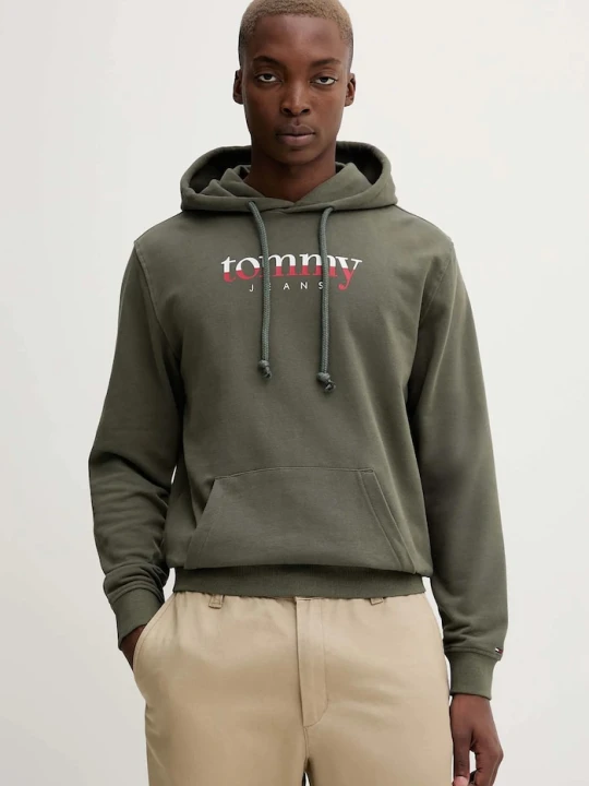 Zdjęcie produktu Tommy Jeans bluza bawełniana zielony