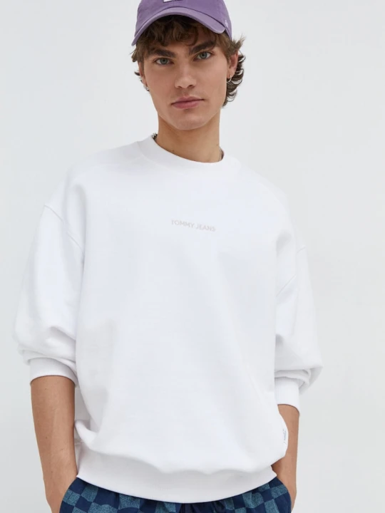 Zdjęcie produktu Tommy Jeans bluza bawełniana biały