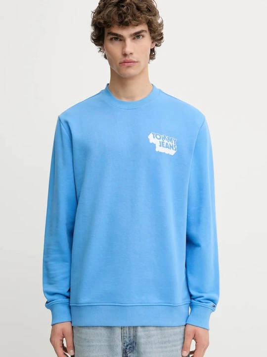Zdjęcie produktu Tommy Jeans bluza bawełniana niebieski