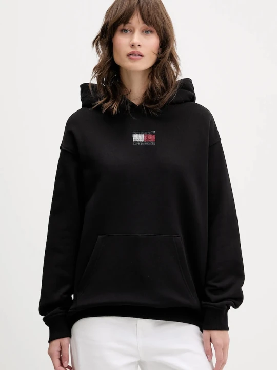 Zdjęcie produktu Tommy Jeans bluza bawełniana czarny