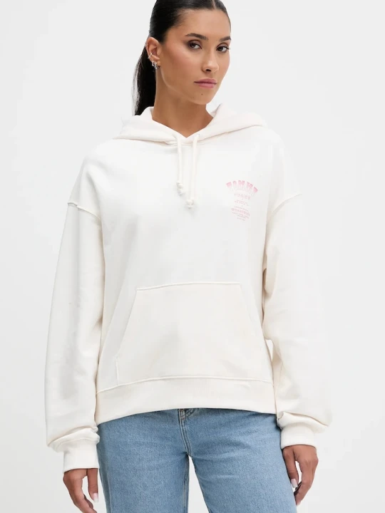 Zdjęcie produktu Tommy Jeans bluza bawełniana beżowy