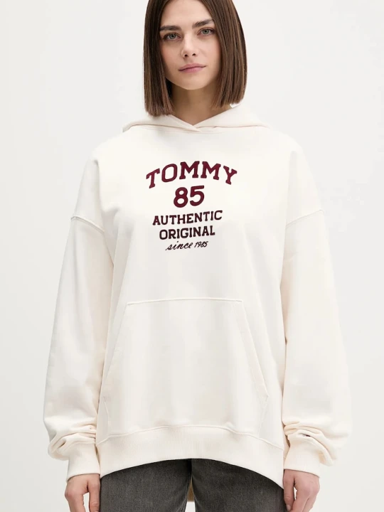 Zdjęcie produktu Tommy Jeans bluza bawełniana beżowy