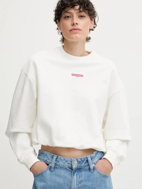 Zdjęcie produktu Tommy Jeans bluza bawełniana biały