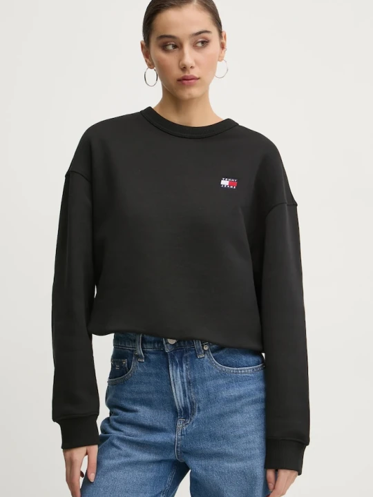 Zdjęcie produktu Tommy Jeans bluza bawełniana czarny