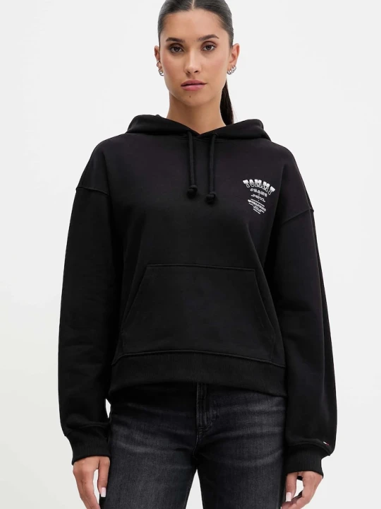 Zdjęcie produktu Tommy Jeans bluza bawełniana czarny