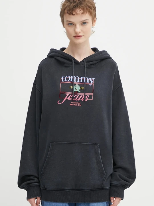 Zdjęcie produktu Tommy Jeans bluza bawełniana czarny