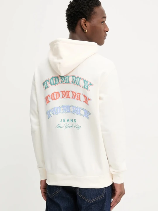 Zdjęcie produktu Tommy Jeans bluza bawełniana beżowy
