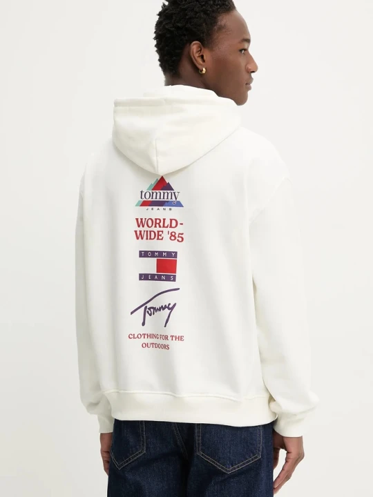 Zdjęcie produktu Tommy Jeans bluza bawełniana beżowy