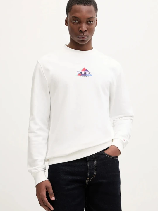 Zdjęcie produktu Tommy Jeans bluza bawełniana biały