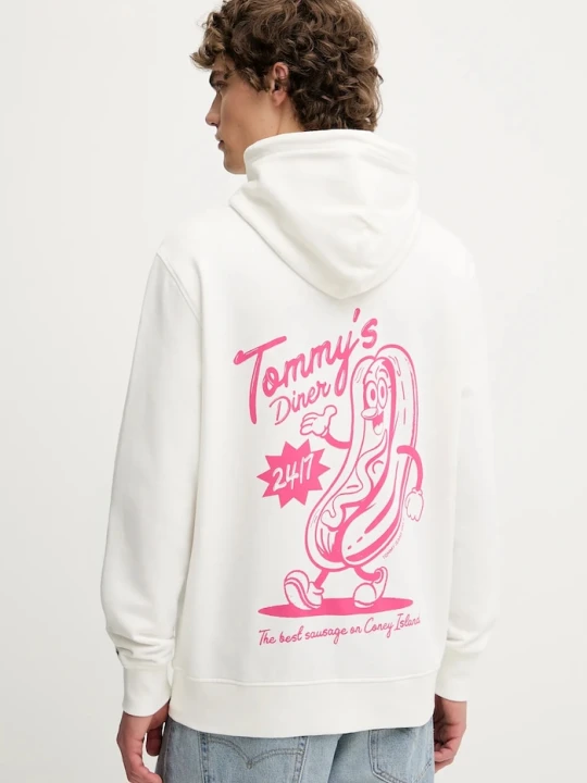 Zdjęcie produktu Tommy Jeans bluza bawełniana biały